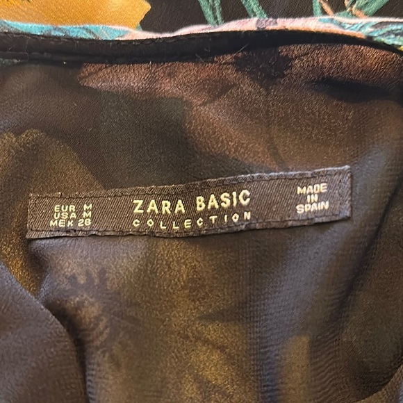 ZARA Floral Halter Maxi Dress Deep Cut Halter Back Made in Spain - Picture 8 of 8